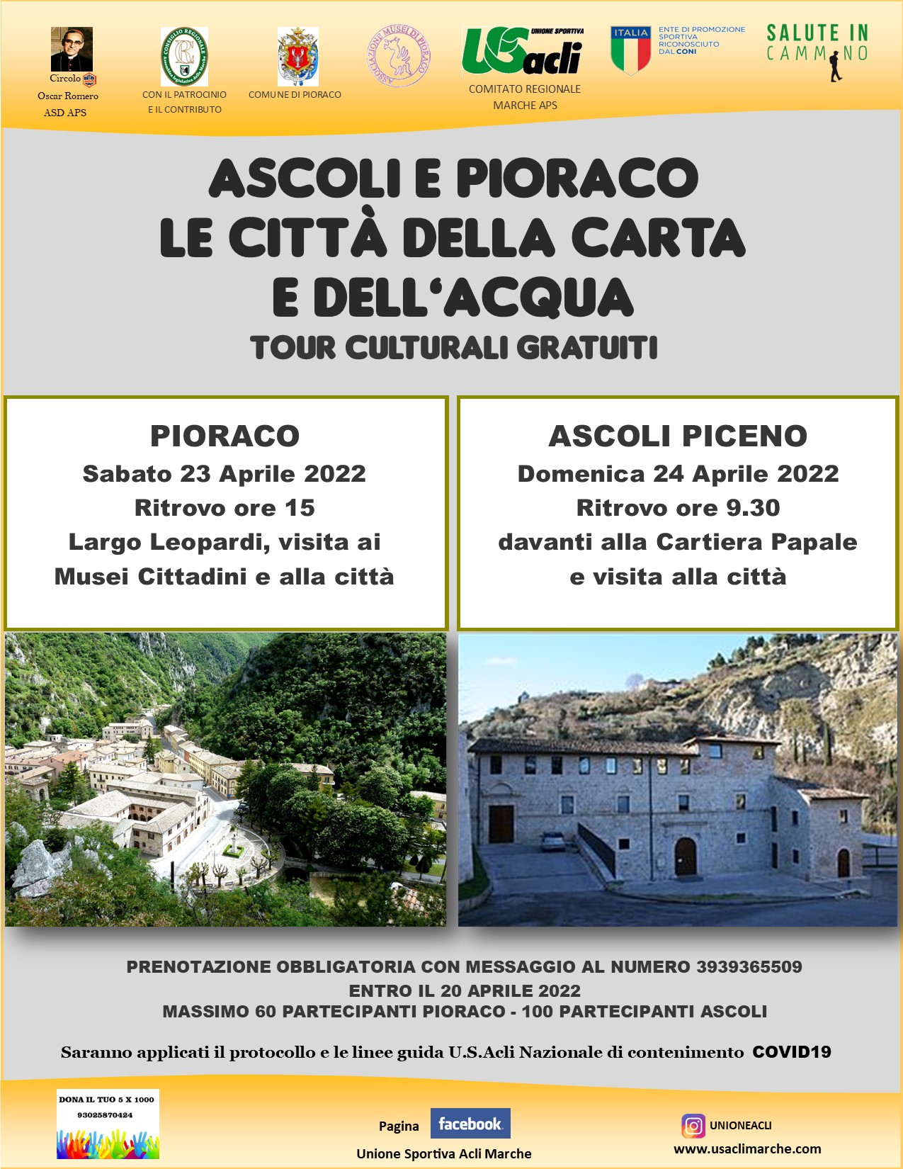“Ascoli e Pioraco: le città della carta e dell’acqua” 